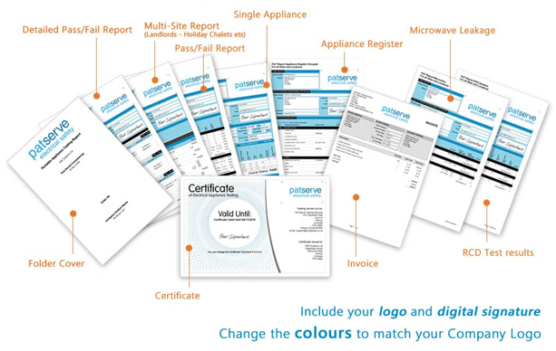 PAT Test Reports and Certification